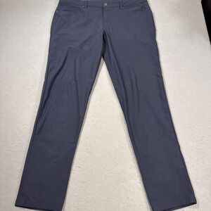 PANTS GOLF Lululemon Classic ABC Men 36 X32 BLUE Warpstreme Performance LM5552S